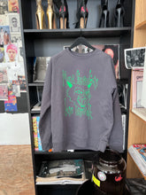 Load image into Gallery viewer, Sweat Crew Neck Contour More Stagedives Black Green Fluo
