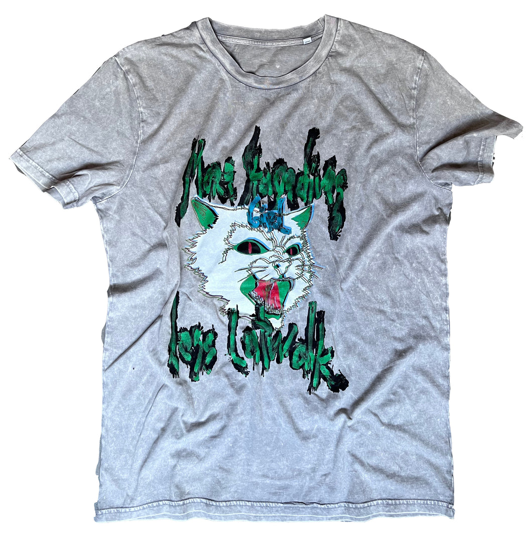 T-Shirt Paint More Stagedives Grey  Logo Green