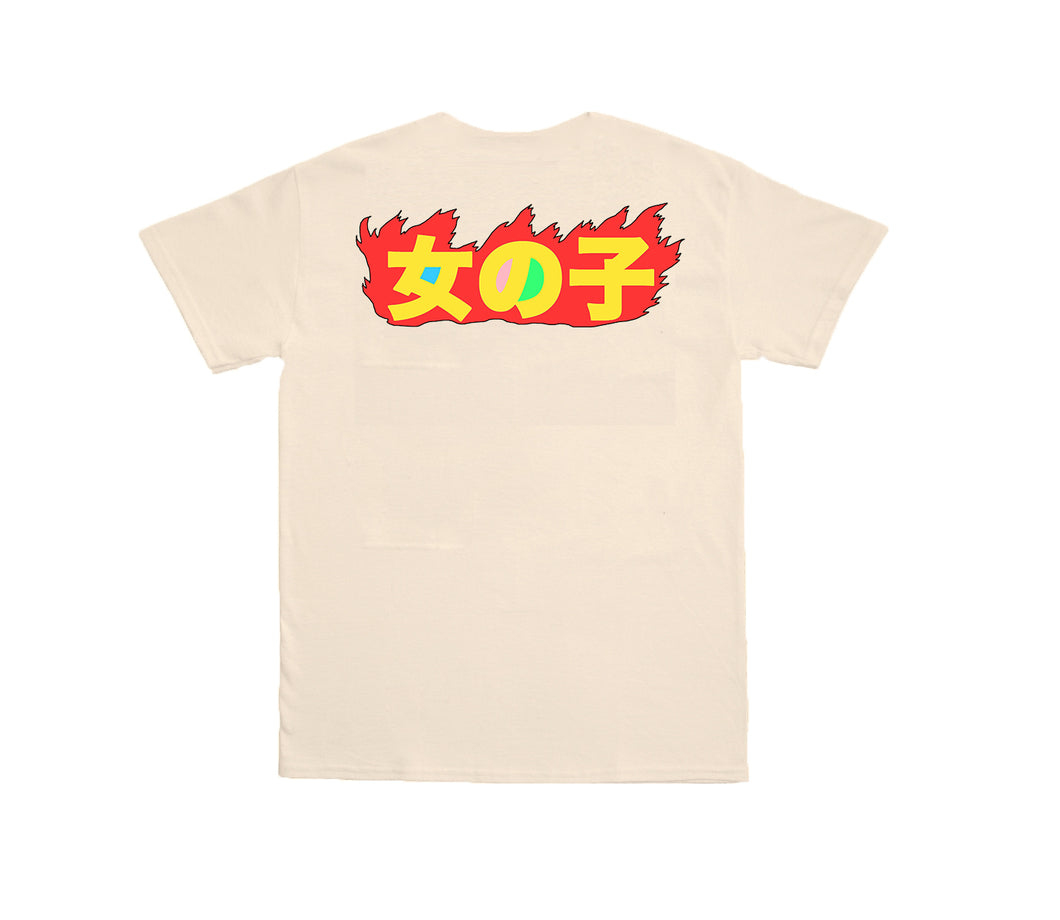 T-Shirt Climate Neutral Fire Girl Rainbow