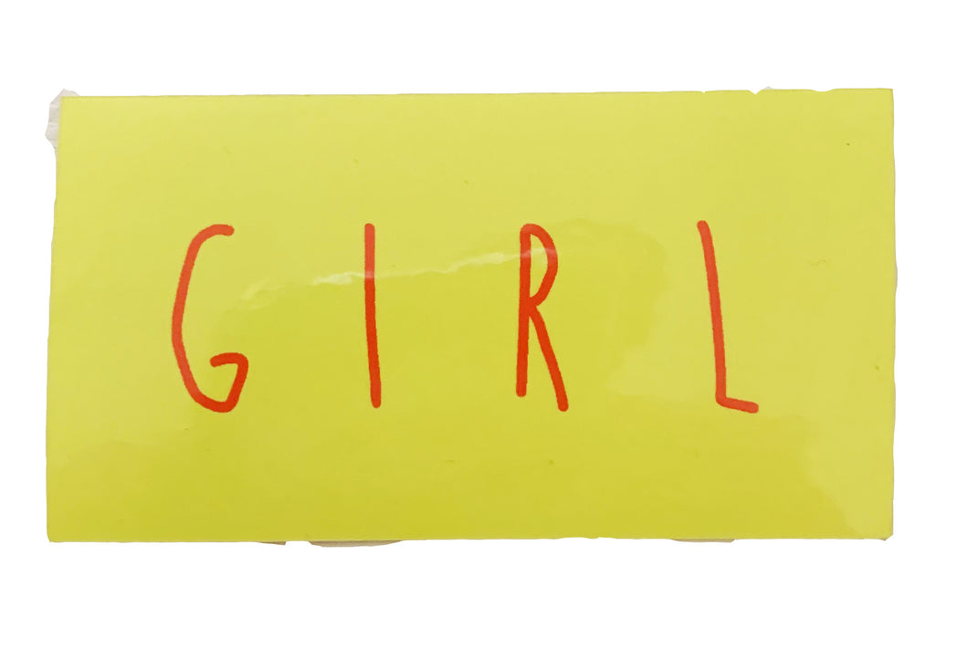 Sticker Girl Mustard